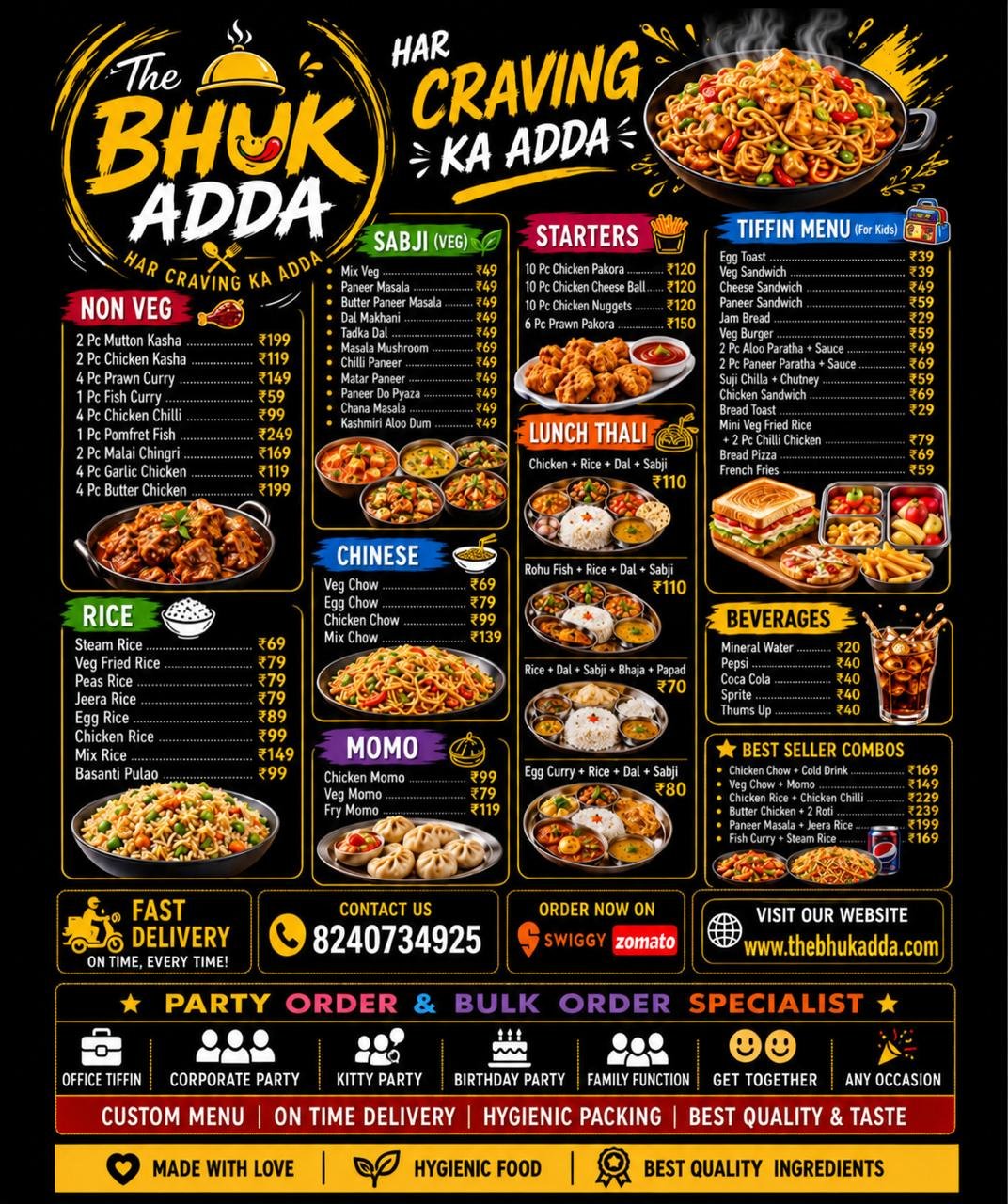 The Bhuk Adda Menu